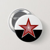 Roter Star-Button in Schwarz Button (Vorne & Hinten)