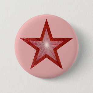 Roter Star-Button pink Button