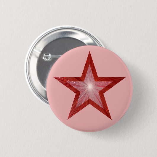 Roter Star-Button pink Button (Vorne & Hinten)