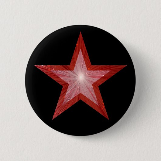 Roter Star-Button schwarz Button (Vorderseite)