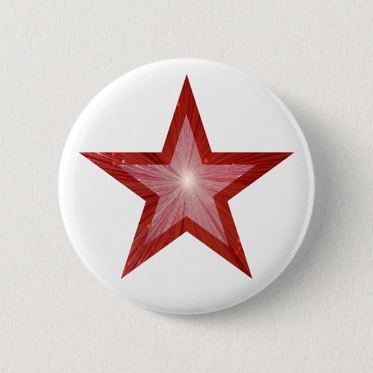 Roter Star-Button weiß Button (Vorderseite)