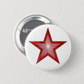 Roter Star-Button weiß Button (Vorne & Hinten)