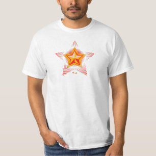 Roter Star des Kommunismus Weißer Wert T - Shirt d
