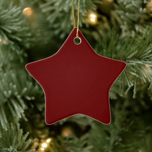 Roter Star Keramik Ornament (Baum)