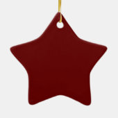 Roter Star Keramik Ornament (Hinten)