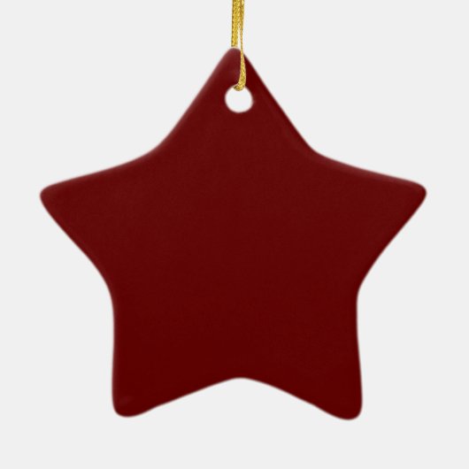 Roter Star Keramik Ornament (Hinten)