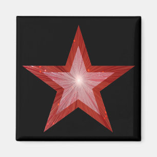 Roter Star Kühlschrankmagnet