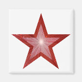 Roter Star Kühlschrankmagnet (Vorne)