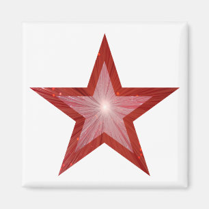 Roter Star Kühlschrankmagnet