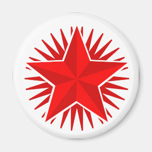 Roter Star Magnet