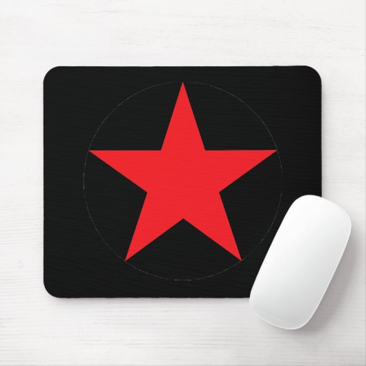 Roter Star Mousepad (Mit Mouse)