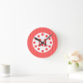 Roter Star Pinstrichrahmen Mit Monogramm Uhr (Zuhause)