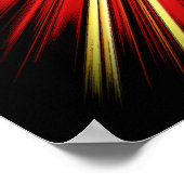Roter Star Poster (Ecke)
