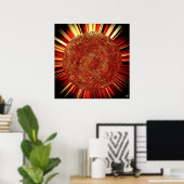 Roter Star Poster (Heimbüro)