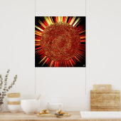 Roter Star Poster (Küche)