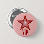 Roter Star-VIP-Button pink Button (Vorne & Hinten)