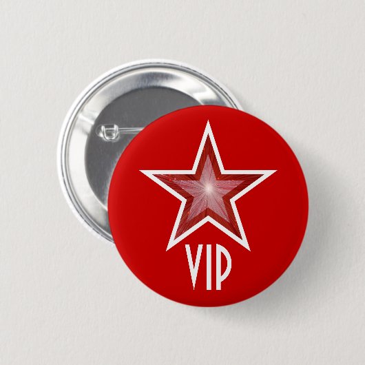 Roter Star-VIP-Button rot Button (Vorne & Hinten)