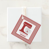 Roter Steg Backen | Monogramm | Gefälligkeitstags Geschenkanhänger (Beispiel)