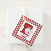 Roter Steg Backen | Monogramm | Weihnachten Geschenkanhänger (Beispiel)