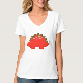 Roter Stegosaurus-T - Shirt