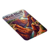 Roter Steilhang Mississippi Magnet (Rechte Seite)