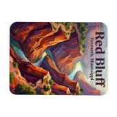 Roter Steilhang Mississippi Magnet (Horizontal)