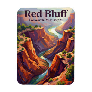 Roter Steilhang Mississippi Magnet