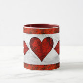 Roter Stein Herz Tasse (Zentrum)