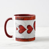 Roter Stein Herz Tasse (Links)