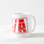 Roter Stempel N/A Nicht zutreffend. Kaffeetasse (VorderseiteRechts)