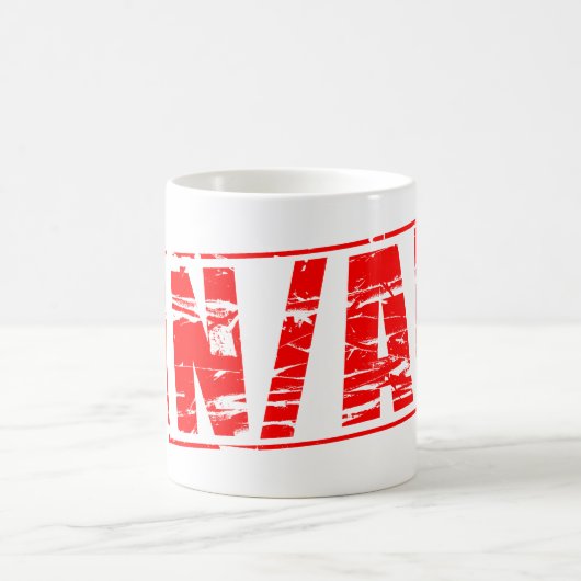 Roter Stempel N/A Nicht zutreffend. Kaffeetasse (Mittel)