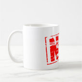 Roter Stempel N/A Nicht zutreffend. Kaffeetasse (Links)