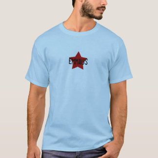 Roter Stern auf blauem SS-T-Shirt - stellen Sie T-Shirt