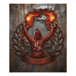 Roter Stern Belgrad Fan Art Fotodruck