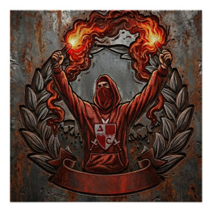 Roter Stern Belgrad Fan Art Poster