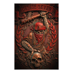 Roter Stern Belgrad Ultras Hooligan geprägtes Desi Fotodruck