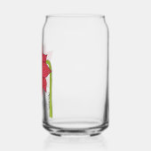 Roter Stern Blumen Leer Dosenglas (Links)