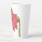 Roter Stern Blumen Milchtasse (Vorderseite)