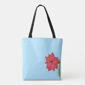 Roter Stern Blumen Tasche (Rückseite)
