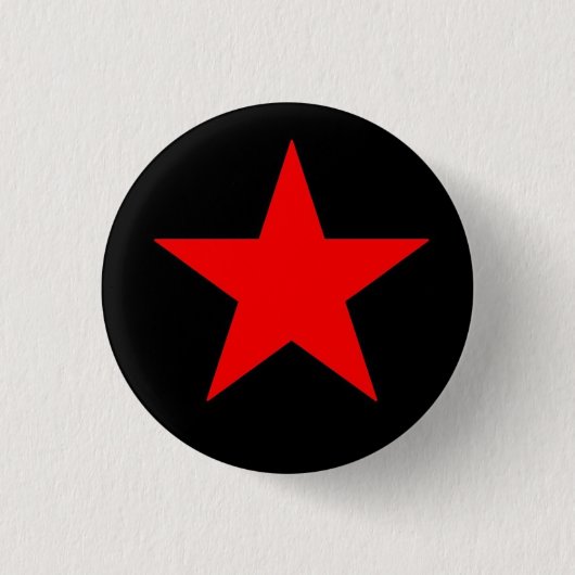 Roter Stern Button (Vorderseite)