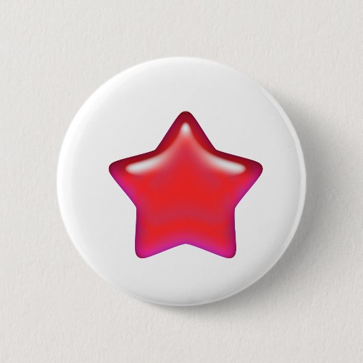 Roter Stern der Liebe Button (Vorderseite)