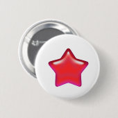 Roter Stern der Liebe Button (Vorne & Hinten)