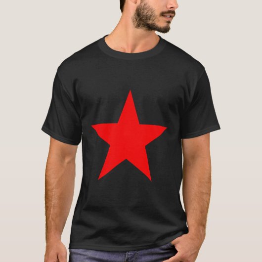 Roter Stern-Entwurf T-Shirt (Vorderseite)