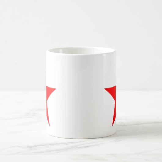 Roter Stern Kaffeetasse (Mittel)