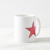 roter Stern Kaffeetasse (VorderseiteRechts)
