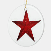 Roter Stern Keramikornament (Links)
