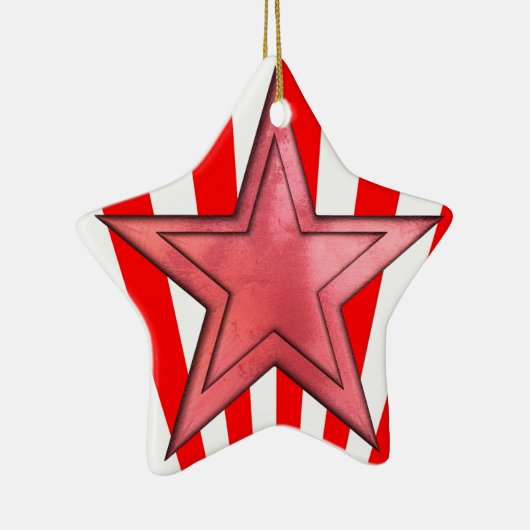 roter Stern Keramikornament (Rechts)