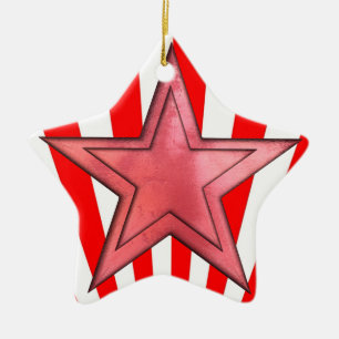 roter Stern Keramikornament