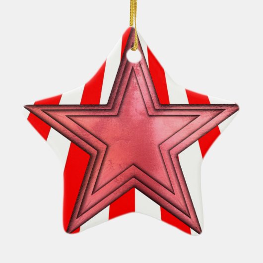 roter Stern Keramikornament (Hinten)