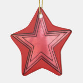 roter Stern Keramikornament (Links)